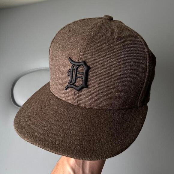 Vintage faded mlb detroit tigers fitted hat brown - Picture 2 of 7
